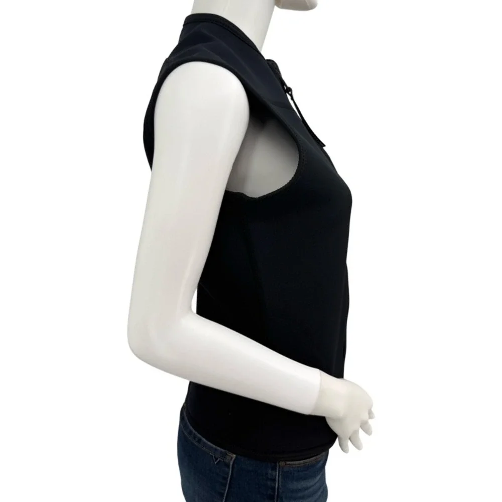 NeoSport Large Wetsuit Vest Black 2.5mm X-SPAN Full Zip Sleeveless‎ Scuba Unisex